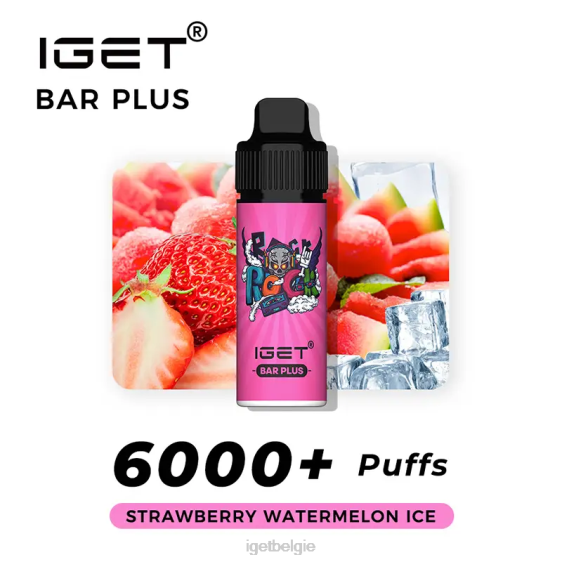 IGET Bar Store nicotinevrije reep plus vape-kit 806F369 aardbei watermeloen ijs